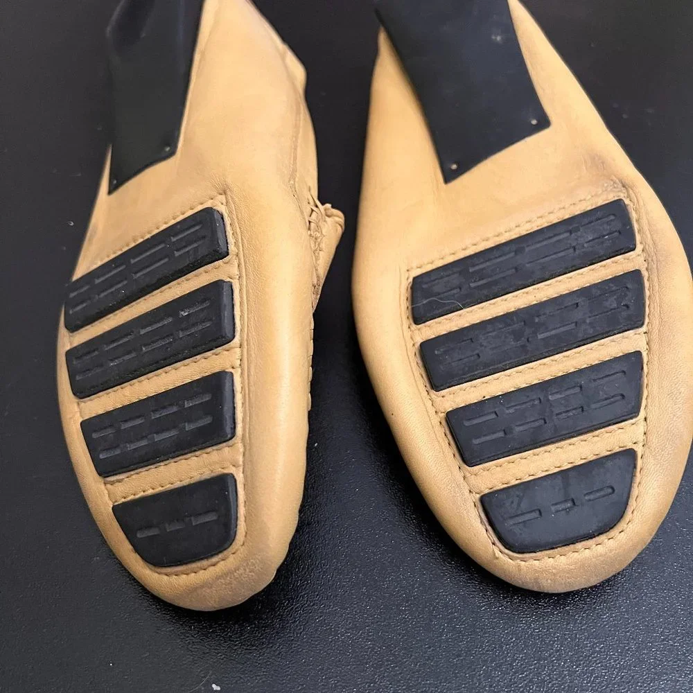 Robert Zur Petra Leather Driving Loafers yellow size 10
